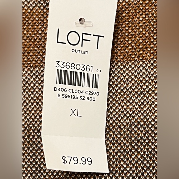 NWT Loft Women’s Long Cardigan Size XL - Picture 7 of 8